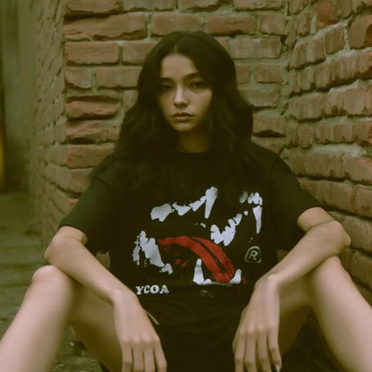 Sanguine Bite Oversized Graphic Tee - Heavyweight Cotton | Core Capsule