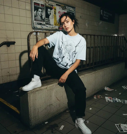 Silent Vessel T-shirt - Rei Inspired Oversized Anime | Core Capsule