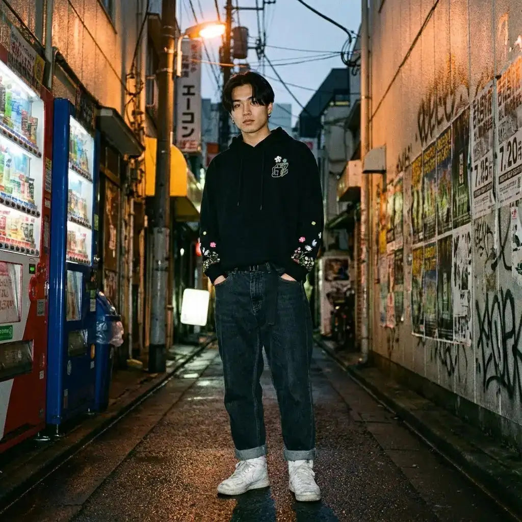 Wildflower Embroidered Hoodie | Oversized Unisex Streetwear | Core Capsule